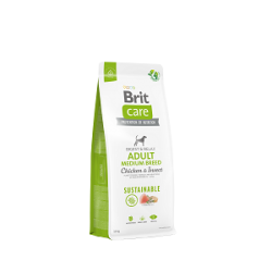 BRIT CARE SUSTAINABLE ADULT MEDIUM BREED CHICKEN & INSECT 1KG BRIT CARE SUSTAINABLE ADULT MEDIUM BREED CHICKEN & INSECT 1KG
